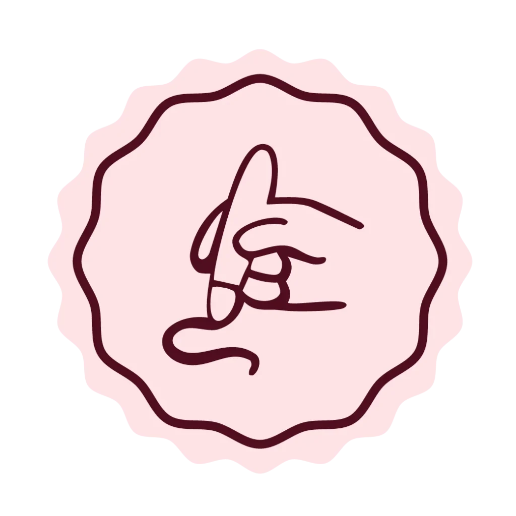 Pictogramme représentant une main qui écrit sur une feuille pour décrire la méthode de Alexandra, une méthode structurée